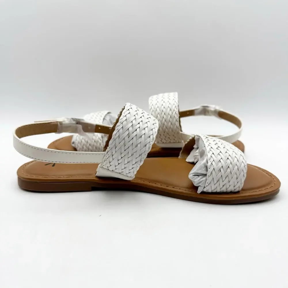 Isaac Mizrahi Live Womens Rosalyn Sandals US 7.5 M EU 37.5 White NIB